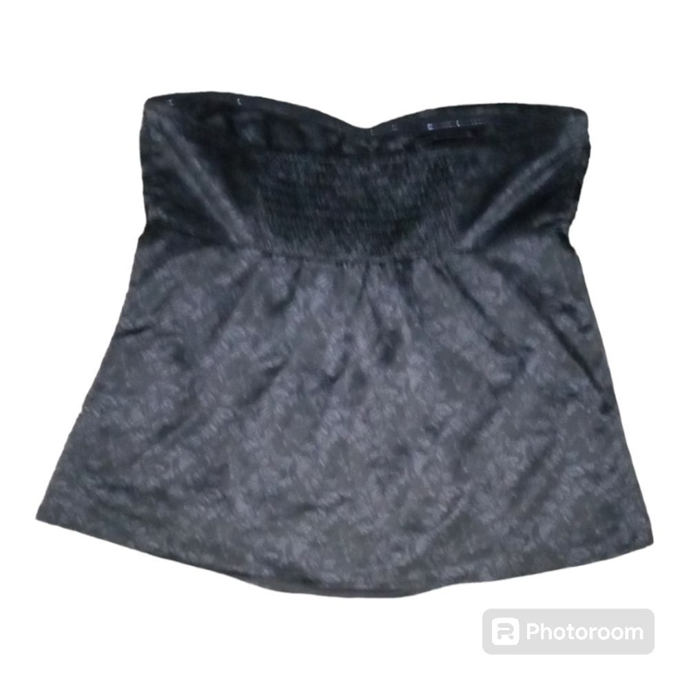 Torrid Strapless Lined Beaded Black Top 1X 14 - 16 - Picture 2 of 4
